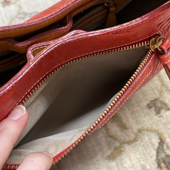 Orange Brahmin satchel - Picture 6 of 11